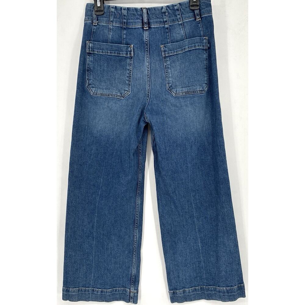 Anthropologie Straight-Leg Jeans in Medium Blue Wash - Picture 4 of 9